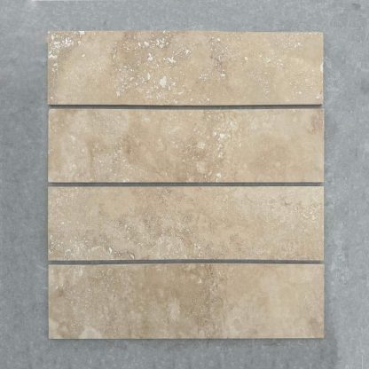 Kremna Honed & Filled Herringbone Travertine - Image 2